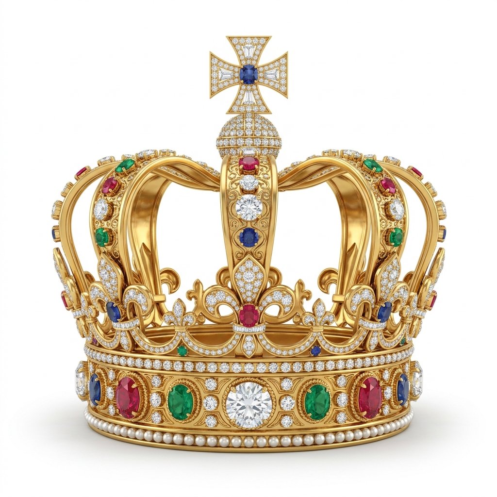Golden Crown PNG
